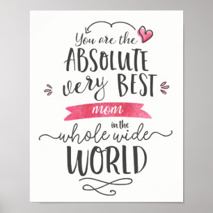 Bästa Mamma i hela världen Poster