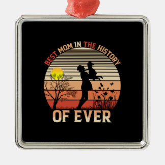 Bästa Mamma i historien Julgransprydnad Metall