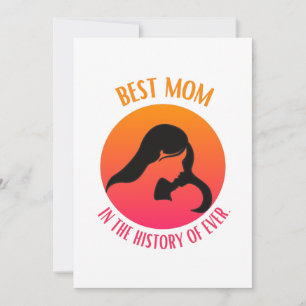Bästa mamma i historien någonsin T-Shirt Inbjudningar