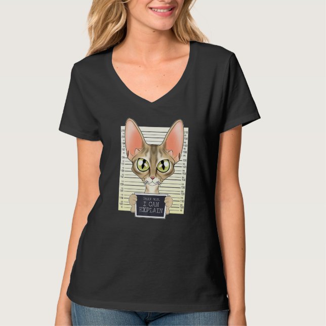 Bästa Mamma I kan förklara att jag Devon Rex Cat M T Shirt (Framsida)