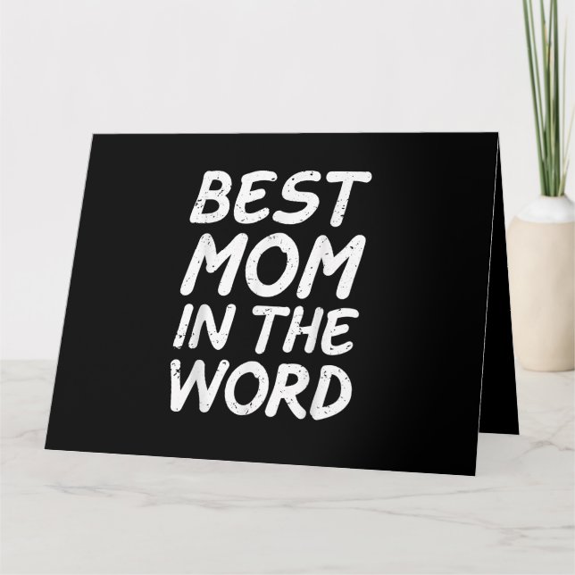 Bästa Mamma i Mors dag 2025 Kort (Framsida)