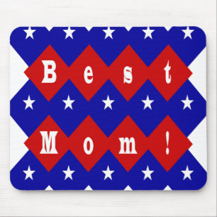 Bästa Mamma i Patriotic Diamond Shape Musmatta