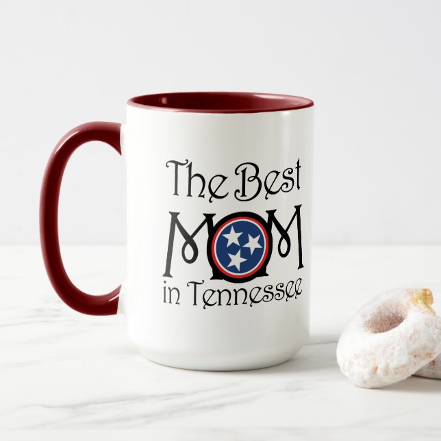 Bästa Mamma i Tennessee Mugg 15 oz (Med munk)