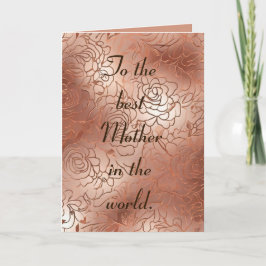 Bästa mamma i världen helgkort