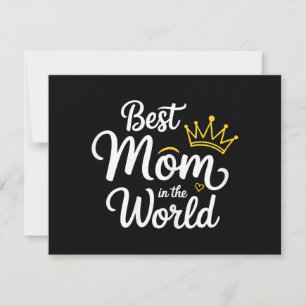 Bästa mamma i världen skjorta kvinnor Bästa mamma  Julkort