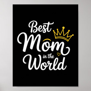 Bästa mamma i världen skjorta kvinnor Bästa mamma Poster
