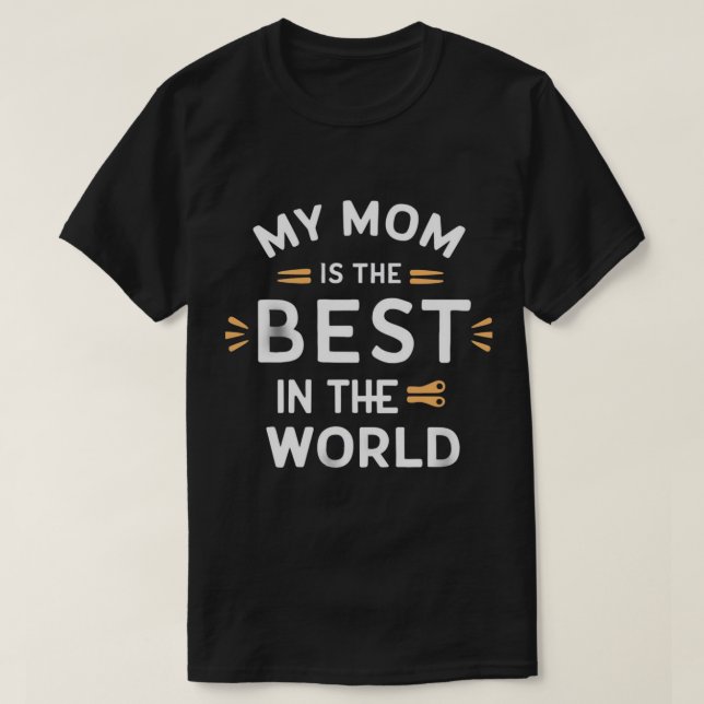 Bästa mamma i världen T-shirt (Design framsida)