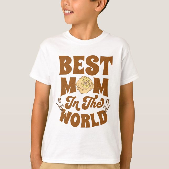 Bästa mamma i världen t shirt (Framsida)