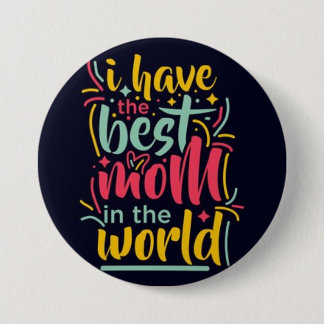 Bästa Mamma i världsknappen" Knapp