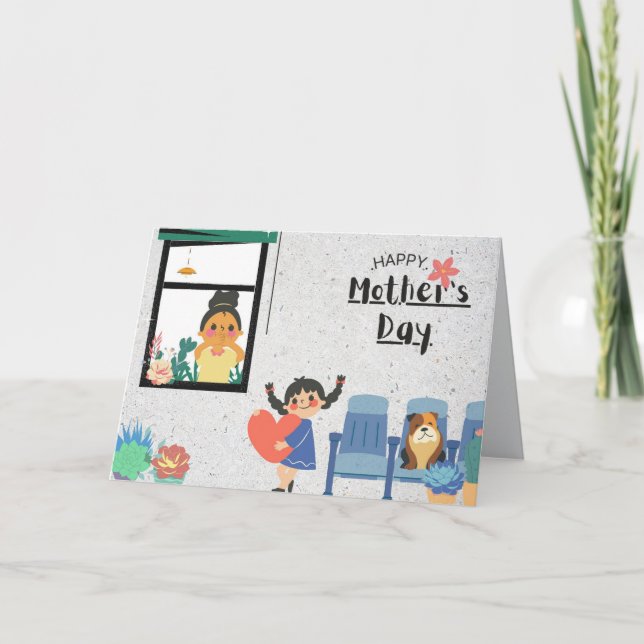 BÄSTA MAMMA I VÄRLDSKORTET MORS DAG TACK KORT (Framsida)