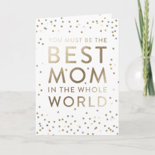 Bästa Mamma i World Mors dag Greeting Card Kort