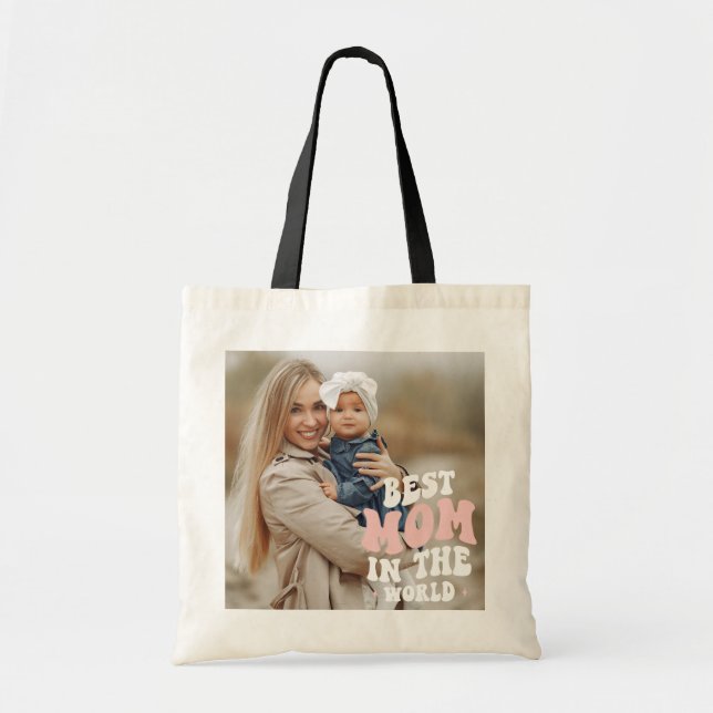 Bästa Mamma i World Photo Tote Bag Tygkasse (Framsidan)