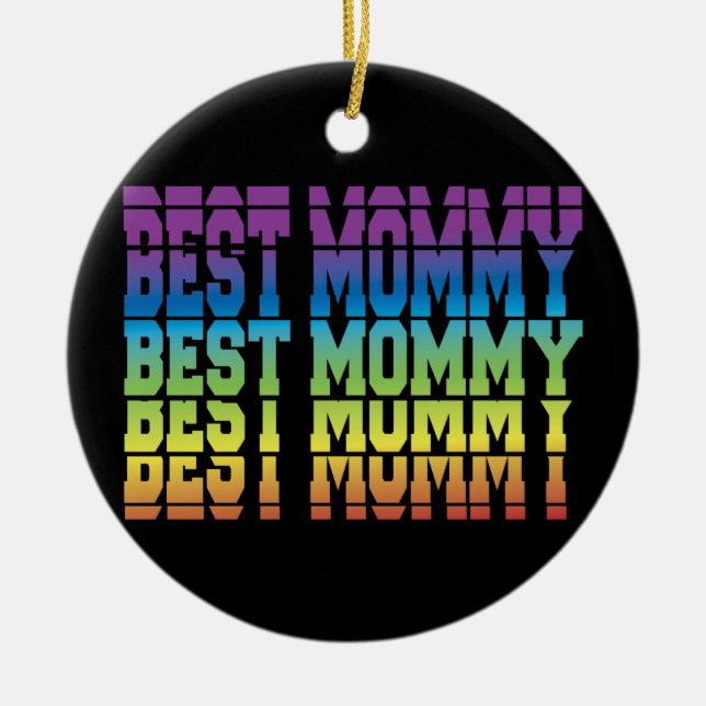 Bästa Mamma Julgransprydnad Keramik (Framsidan)