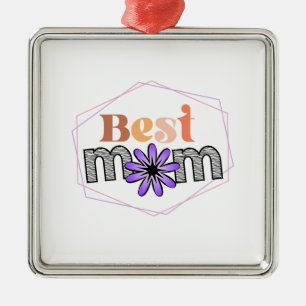 Bästa Mamma Julgransprydnad Metall