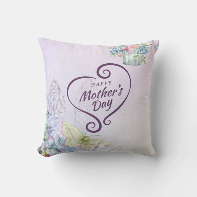 Bästa Mamma Lycklig Mors dag | DEKORATIV KUDDE (Framsida)
