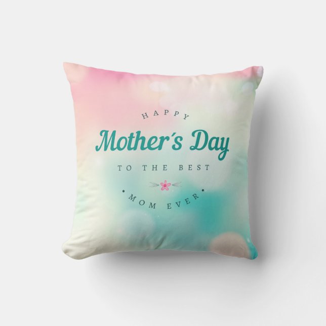 Bästa Mamma Lycklig Mors dag | DEKORATIV KUDDE (Framsida)