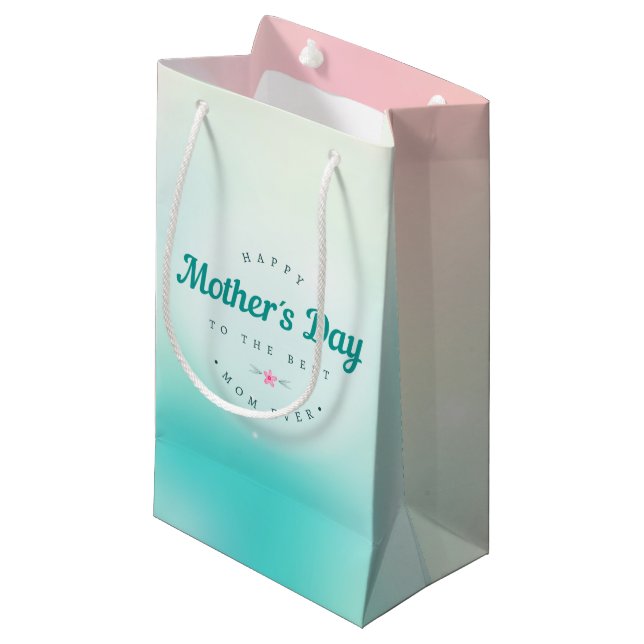 Bästa Mamma Lycklig Mors dag | Gift Bag (Framsidan Vinklad)