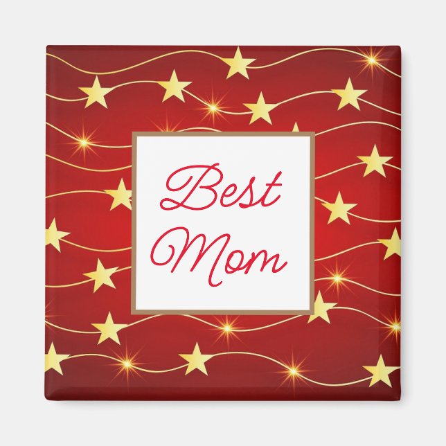 Bästa mamma-magnet magnet (Framsidan)