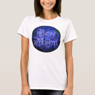 Bästa Mamma med blå bakgrund T Shirt