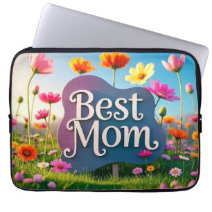 Bästa Mamma Mors dag-Blomsterträdgården Laptop Fodral