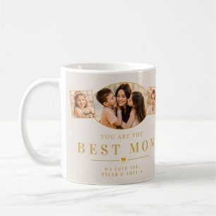 Bästa mamma Mors dag familjefoto Kaffemugg