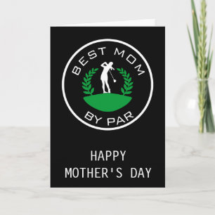 Bästa mamma Mors dag Golfkort Kort