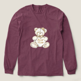 Bästa mamma mors dag teddybjörn t shirt