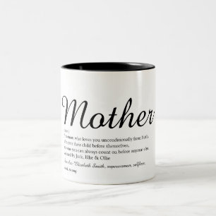 Bästa Mamma, Morsa, modernt Mor-skript Två-Tonad Mugg