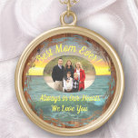 Bästa Mamma någonsin 0884 Guldpläterat Halsband<br><div class="desc">Måla "Sailboat on Banderas Bay 0884" Collection Personalize på produktsidan eller klicka på knappen "Customize" (Anpassa) för fler designalternativ. Designad från min målning "Sailboat on Banderas Bay 0884" som fångade en segelbåt på Banderas Bay i Puerto Vallarta,  Mexiko. Matchande produkter finns i den här samlingen.</div>