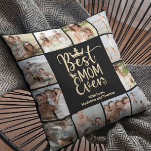 Bästa Mamma någonsin, 12 Photo Collage Plaque Kudde