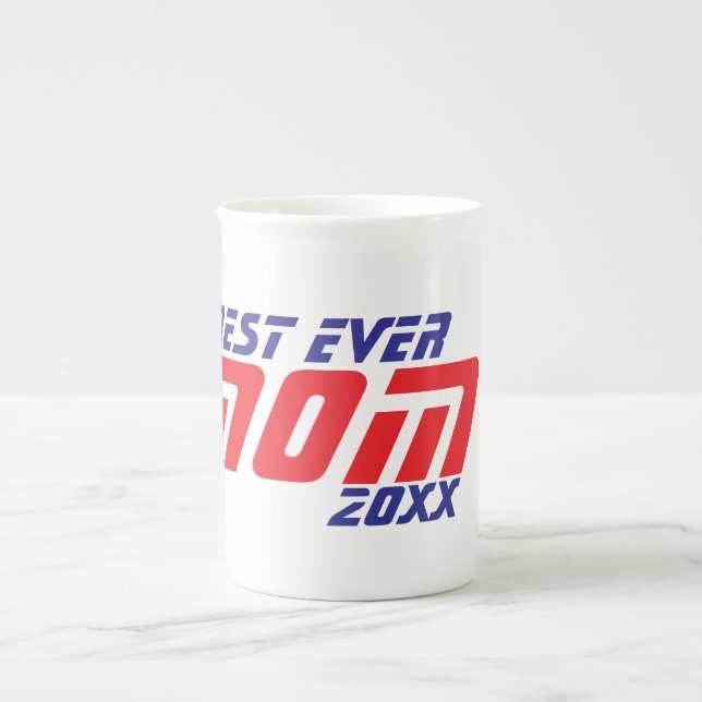 Bästa MAMMA någonsin 20XX Benporslin Mugg (Framsidan)