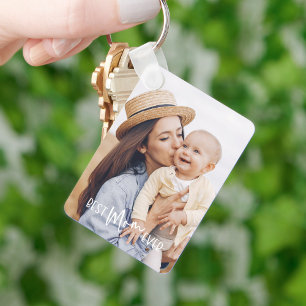 Bästa Mamma någonsin, 2-foto Nyckelring