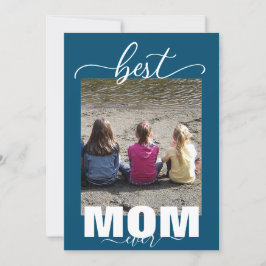 Bästa MAMMA någonsin, 3 barn Photo Mors dag Inbjudningar