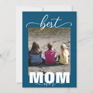 Bästa MAMMA någonsin, 3 barn Photo Mors dag Inbjudningar