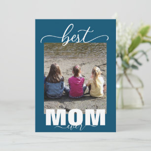 Bästa MAMMA någonsin, 3 barn Photo Mors dag Julkort