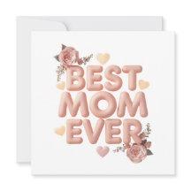Bästa mamma någonsin 3D blommig design | Present t