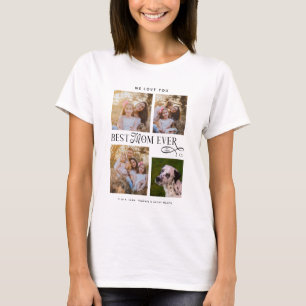 Bästa mamma någonsin 4 bilder Hjärta Morsdagsprese T Shirt