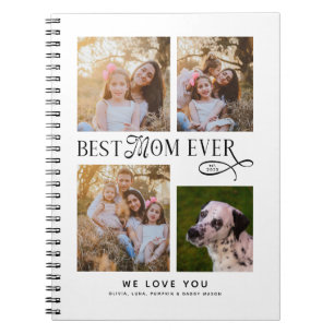 Bästa mamma någonsin 4 bilder Morsdagspresenter Anteckningsbok