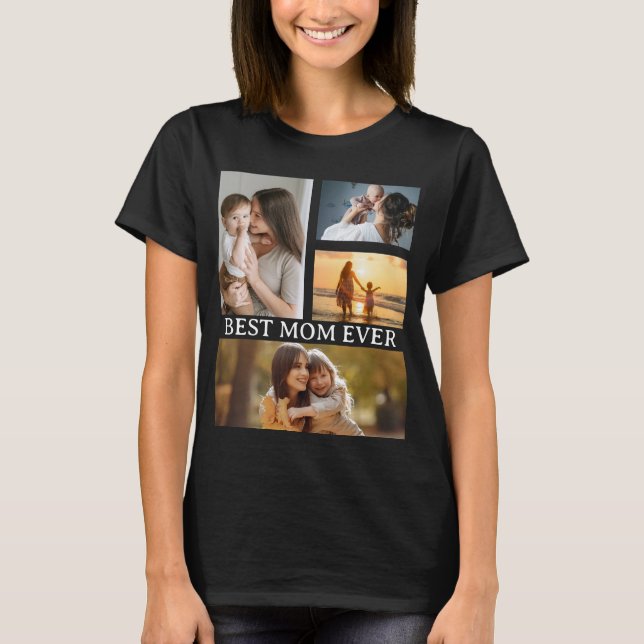 Bästa Mamma någonsin 4-foto T Shirt (Framsida)