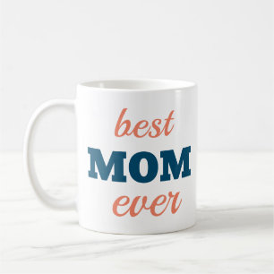 Bästa Mamma någonsin 4-fotokollage Anpassa foton Kaffemugg