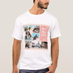 Bästa Mamma någonsin, 5 Photo Mors dag Collage T Shirt