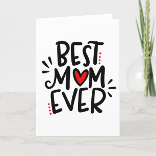Bästa Mamma någonsin, 5 x 7 Tack Kort