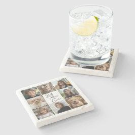 Bästa mamma någonsin 8 Foto Collage Kuddthrow Stenunderlägg