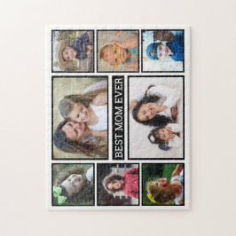 Bästa Mamma någonsin 8 Fotokollage Jigszons Puzzle Pussel