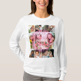 Bästa mamma någonsin 9 Fotokollage Personlig mormo T Shirt
