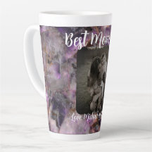 Bästa Mamma någonsin Abstrakt lila kvartspartsmarm