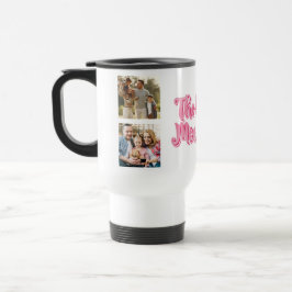 Bästa mamma någonsin | Anpassad 3-foto collage Resemugg