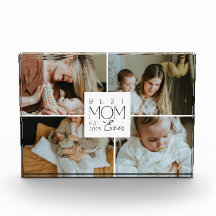 Bästa mamma någonsin Anpassad 4 Foto Collage