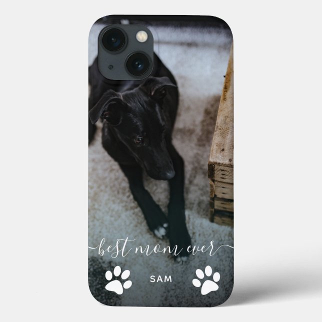Bästa mamma någonsin Anpassad hundfoto (Baksida)
