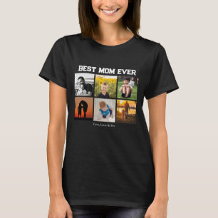 Bästa Mamma någonsin Anpassadet namn och bilder T Shirt
